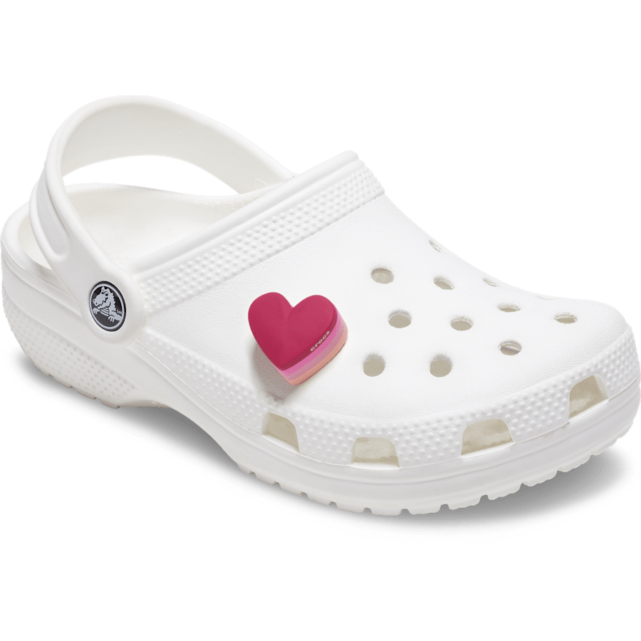 Crocs Outlet | Stacked Pink Heart Jibbitz™ charms
