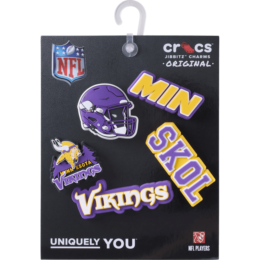 Crocs Sale | NFL Minnesota Vikings 5 Pack Jibbitz Shoe Charm