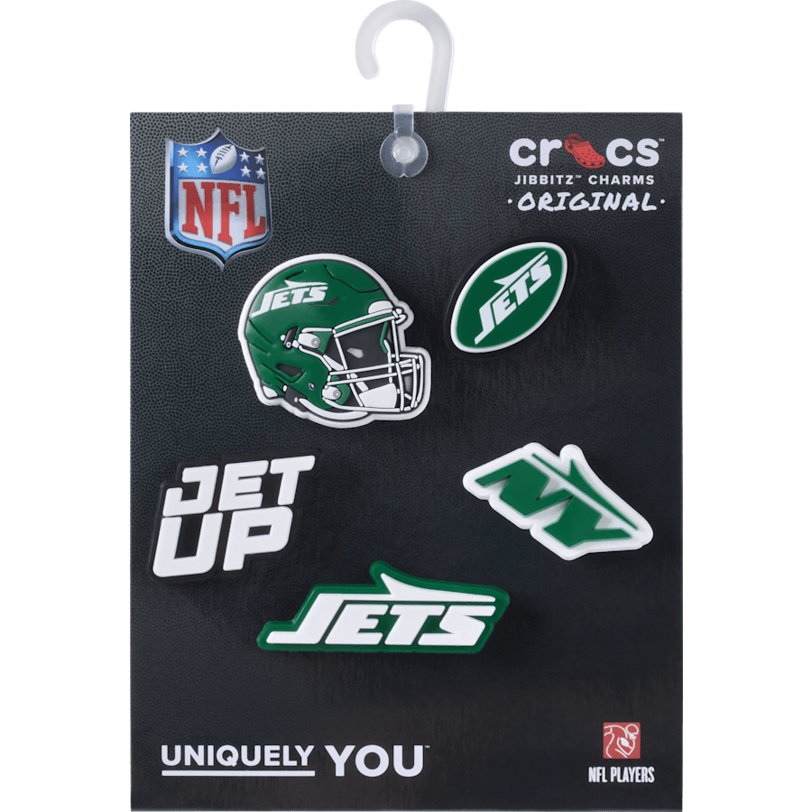 Crocs | NFL New York Jets 5 Pack Jibbitz Shoe Charm