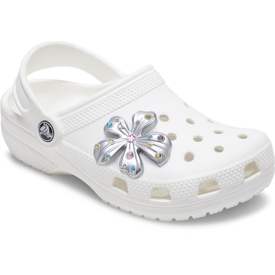 Crocs US | Silver Meta Gem Flower Jibbitz™ charms