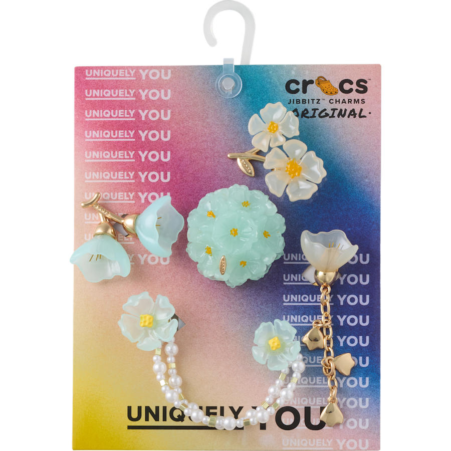 Crocs | Blue Dainty Floral 5 Pack Jibbitz™ charms