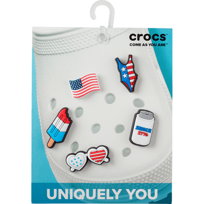 Crocs - USA 5 Pack Jibbitz Shoe Charm Women|Men|Jibbitz™ Charms