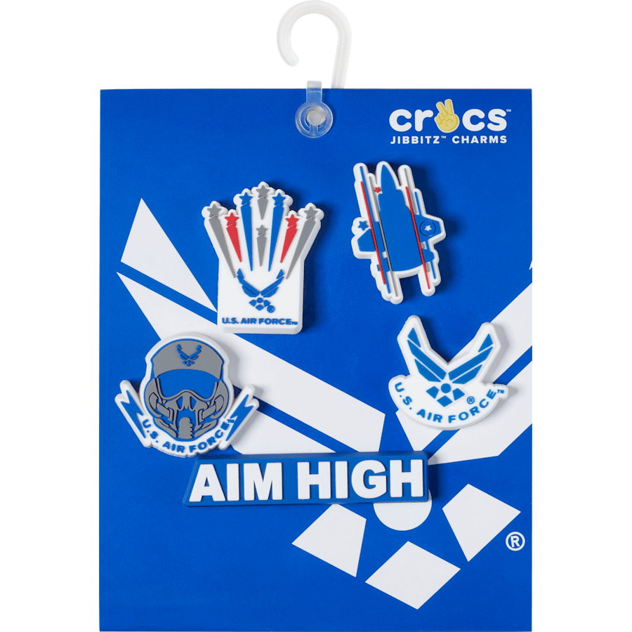 Crocs Outlet | Armed Forces US Air Force 5Pck Jibbitz Shoe Charm