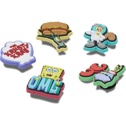 Crocs - SpongeBob 5 Pack Jibbitz™ charms Women|Men|Kids|Jibbitz™ Charms