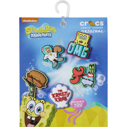 Crocs - SpongeBob 5 Pack Jibbitz™ charms Women|Men|Kids|Jibbitz™ Charms