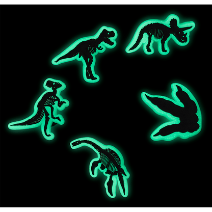 Crocs - Glow In The Dark Dino 5 Pack Jibbitz Shoe Charm Women|Men|Jibbitz™ Charms