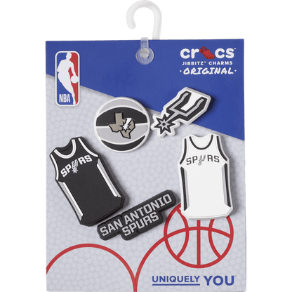 Crocs - NBA San Antonio Spurs 5 Pack Jibbitz™ charms Women|Men|Jibbitz™ Charms