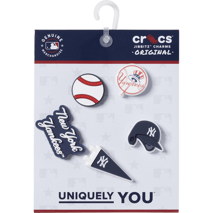 Crocs - MLB New York Yankees 5 Pack Jibbitz™ charms Women|Men|Kids|Jibbitz™ Charms