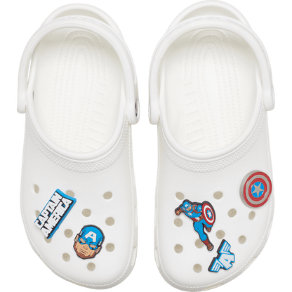 Crocs - Captain America 5 Pack Jibbitz™ charms Women|Men|Kids|Jibbitz™ Charms