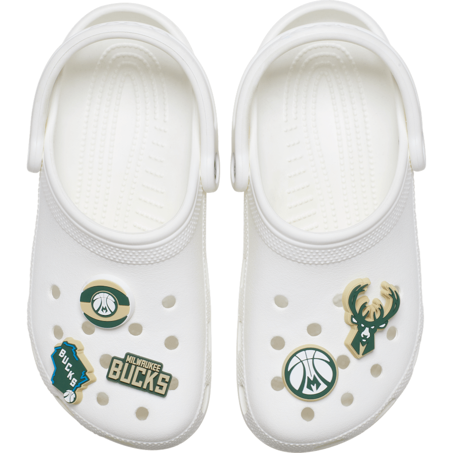 Crocs Online | NBA Milwaukee Bucks 5 Pack Jibbitz™ charms