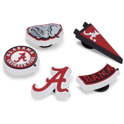Crocs - University of Alabama 5 Pack Jibbitz™ charms Women|Men|Jibbitz™ Charms