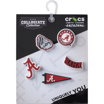 Crocs - University of Alabama 5 Pack Jibbitz™ charms Women|Men|Jibbitz™ Charms