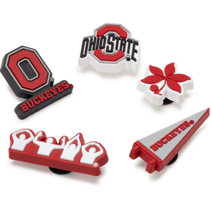 Crocs - Ohio State University 5 Pack Jibbitz™ charms Women|Men|Jibbitz™ Charms