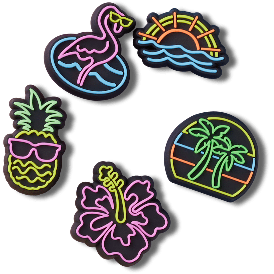 Crocs | Lights Up Neon 5 Pack Jibbitz™ charms