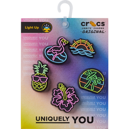 Crocs - Lights Up Neon 5 Pack Jibbitz™ charms Women|Men|Jibbitz™ Charms
