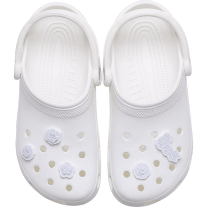 Crocs - White Elegant Floral 5 Pack Jibbitz™ charms Women|Men|Jibbitz™ Charms