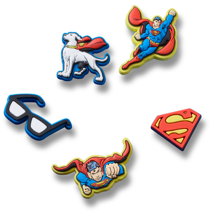 Crocs - Superman 5 Pck Jibbitz™ charms Women|Men|Kids|Jibbitz™ Charms