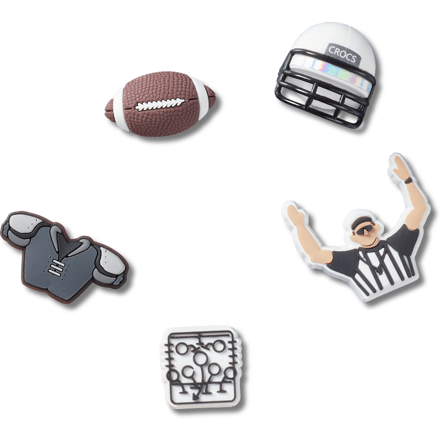 Crocs | Football Team 5 Pack Jibbitz™ charms