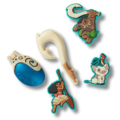 Crocs - Disney Moana 5 Pack Jibbitz™ charms Women|Men|Kids|Jibbitz™ Charms