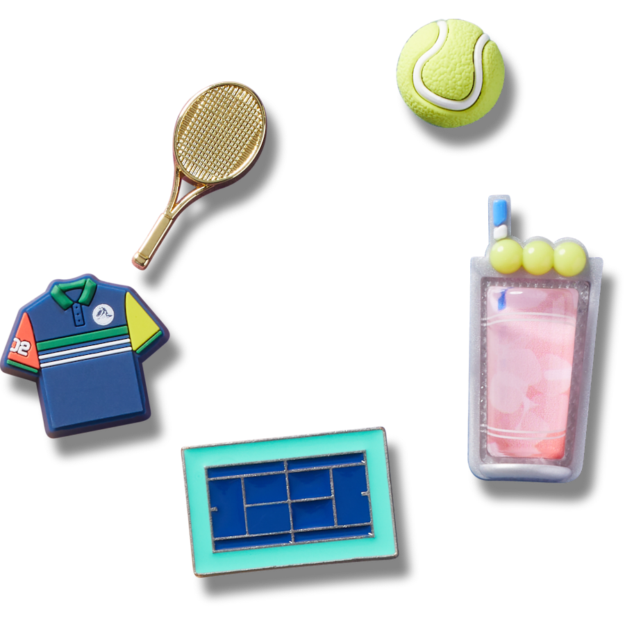 Crocs Discount | Day at The Tennis Court 5 Pack Jibbitz™ charms