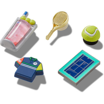 Crocs - Day at The Tennis Court 5 Pack Jibbitz™ charms Women|Men|Jibbitz™ Charms