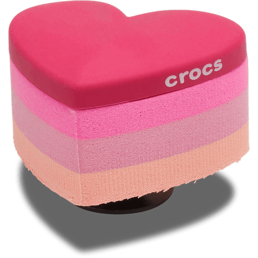 Crocs Outlet | Stacked Pink Heart Jibbitz™ charms