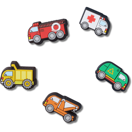 Crocs New | Tiny Work Trucks 5 Pack Jibbitz™ charms