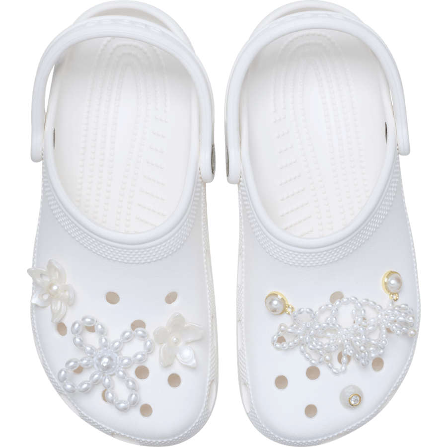 Crocs Sale | White Pearl Beaded 5 Pack Jibbitz™ charms