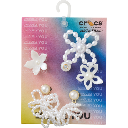 Crocs - White Pearl Beaded 5 Pack Jibbitz™ charms Women|Men|Jibbitz™ Charms
