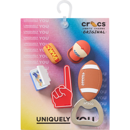 Crocs - Tailgate 5 Pack Jibbitz™ charms Women|Men|Jibbitz™ Charms