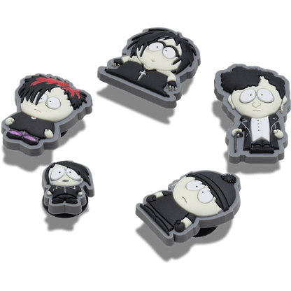 Crocs - South Park Goth Kids 5 Pack Jibbitz Shoe Charm Women|Men|Kids|Jibbitz™ Charms