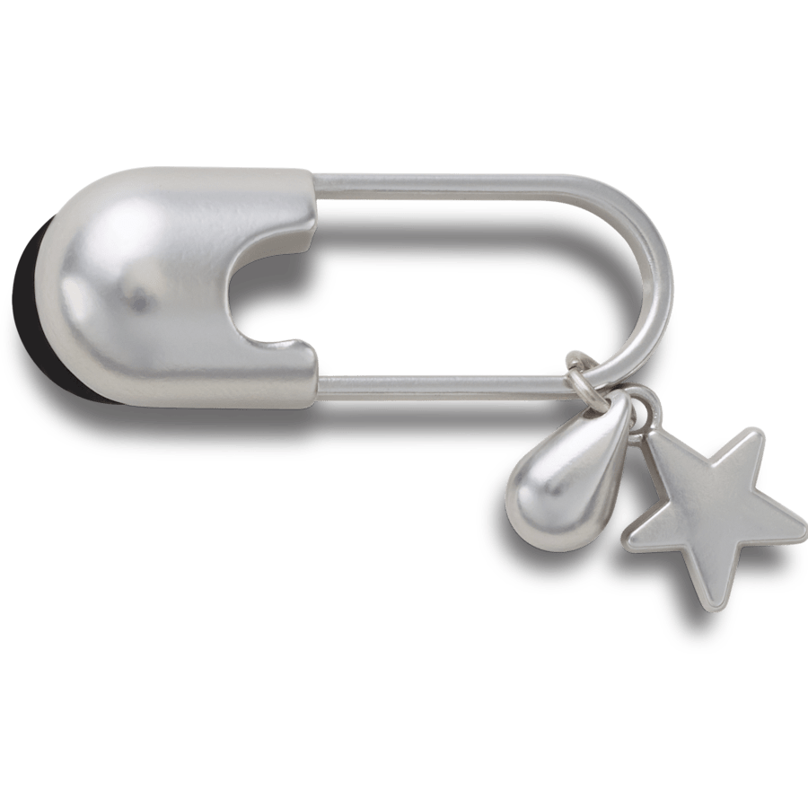 Crocs On sale | Silver Meta Safety Pin Jibbitz™ charms