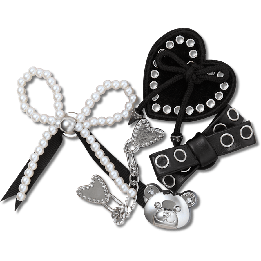 Crocs Outlet | Indie Luxe Silver 5 Pack Jibbitz™ charms