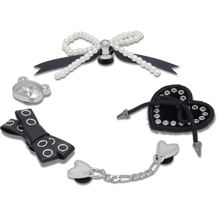 Crocs Outlet | Indie Luxe Silver 5 Pack Jibbitz™ charms