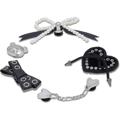 Crocs - Indie Luxe Silver 5 Pack Jibbitz™ charms Women|Men|Jibbitz™ Charms