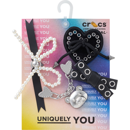 Crocs - Indie Luxe Silver 5 Pack Jibbitz™ charms Women|Men|Jibbitz™ Charms