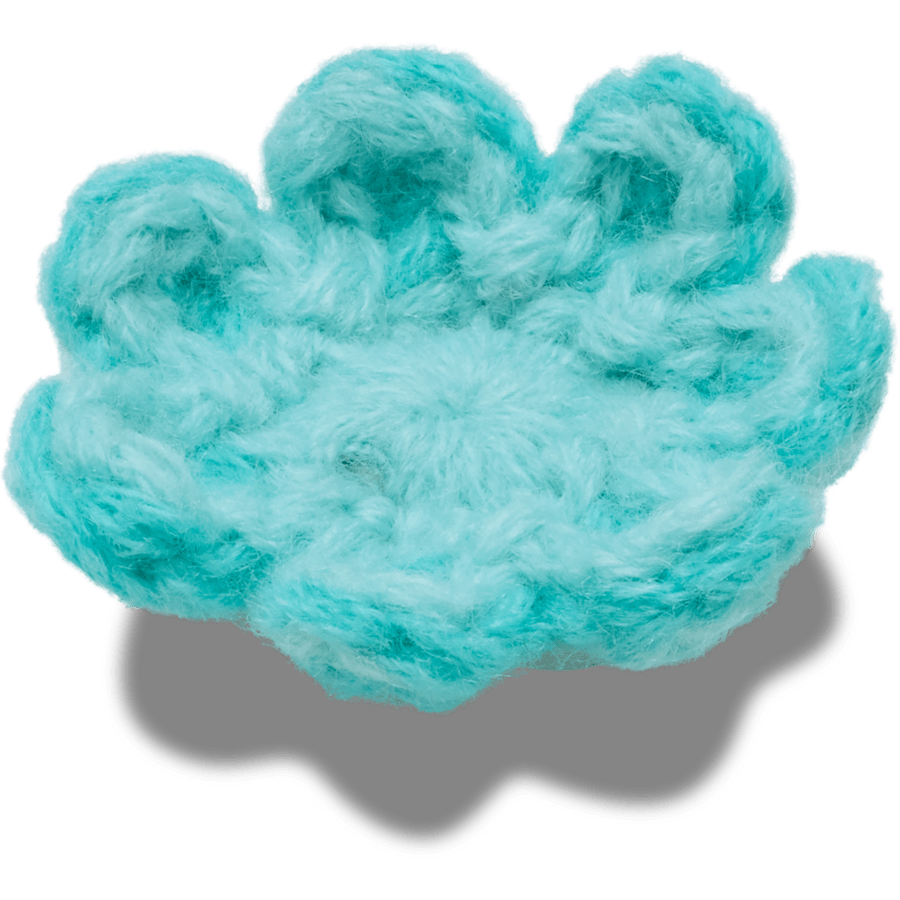 Crocs Online | Crochet Blue Flower Jibbitz™ charms