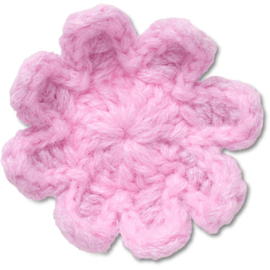 Crocs Sale | Crochet Light Pink Flower Jibbitz™ charms