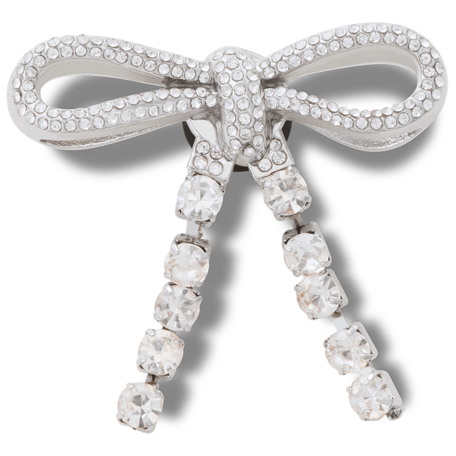 Crocs On sale | Silver Gem Bow Jibbitz™ charms