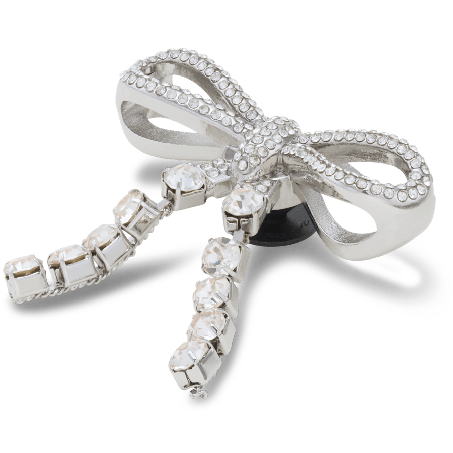 Crocs On sale | Silver Gem Bow Jibbitz™ charms
