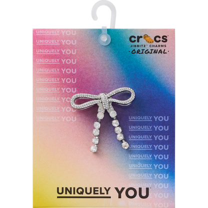 Crocs - Silver Gem Bow Jibbitz™ charms Women|Men|Jibbitz™ Charms