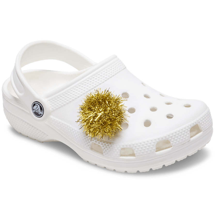 Crocs Sale | Gold Tinsel Pom Jibbitz™ charms