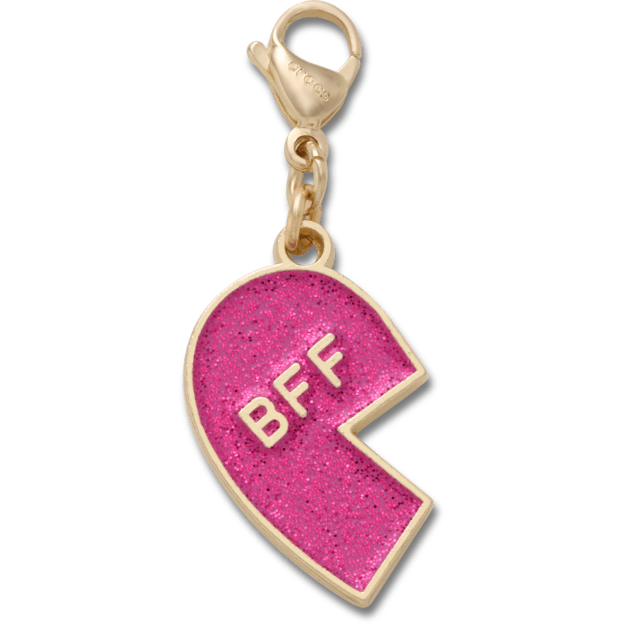 Crocs US | Pink Glitter BFF Charm Left Jibbitz Shoe Charm