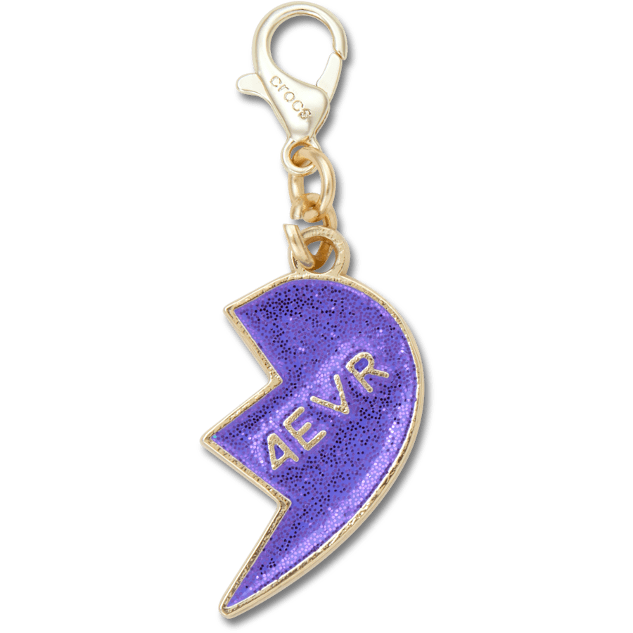 Crocs New | Purple Glitter BFF Charm Right Jibbitz Shoe Charm