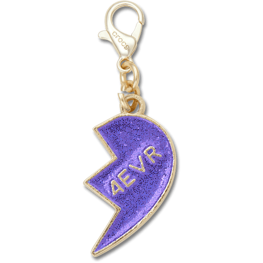 Crocs New | Purple Glitter BFF Charm Right Jibbitz Shoe Charm