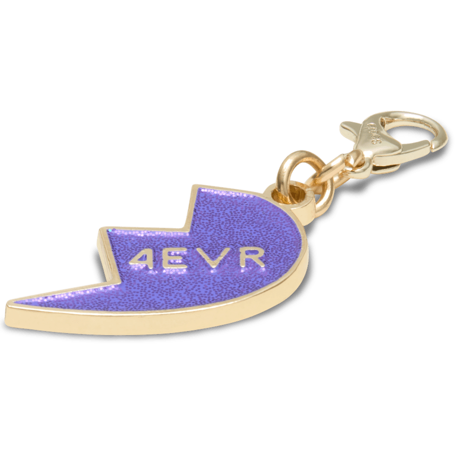 Crocs New | Purple Glitter BFF Charm Right Jibbitz Shoe Charm