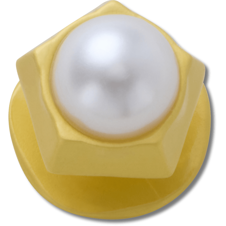 Crocs For Sale | Gold Pentagon Pearl Jibbitz™ charms