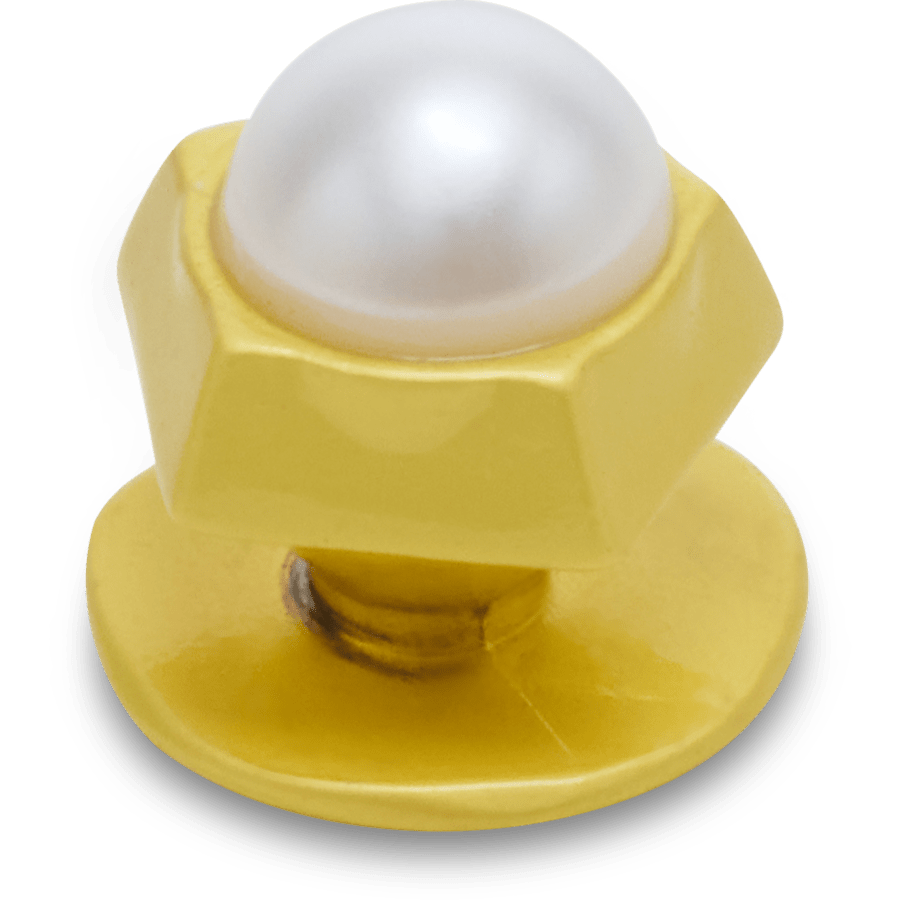 Crocs For Sale | Gold Pentagon Pearl Jibbitz™ charms