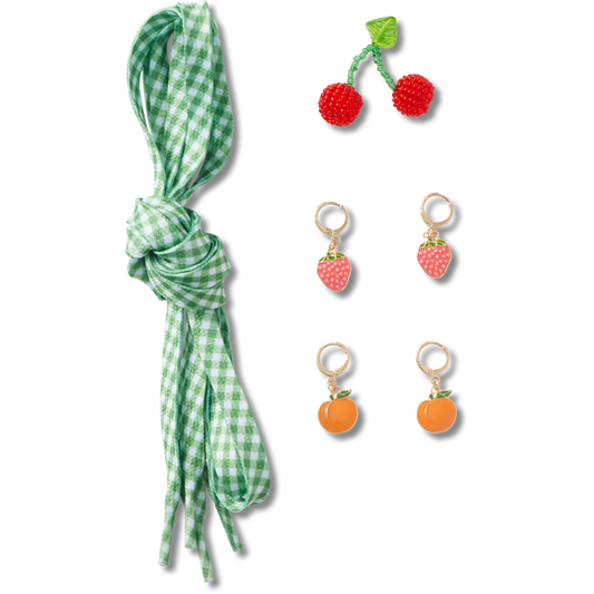Crocs On sale | Laces and Fresh Fruits Charm Kit Jibbitz™ charms