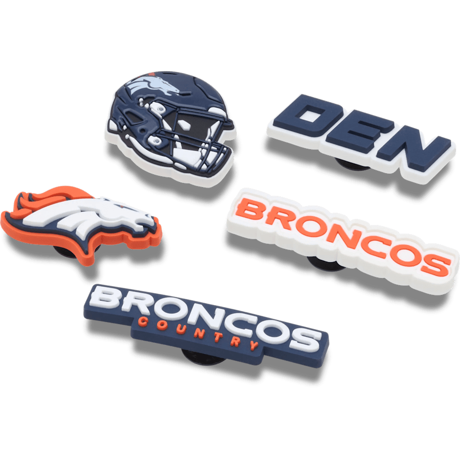 Crocs New | NFL Denver Broncos 5 Pack Jibbitz Shoe Charm